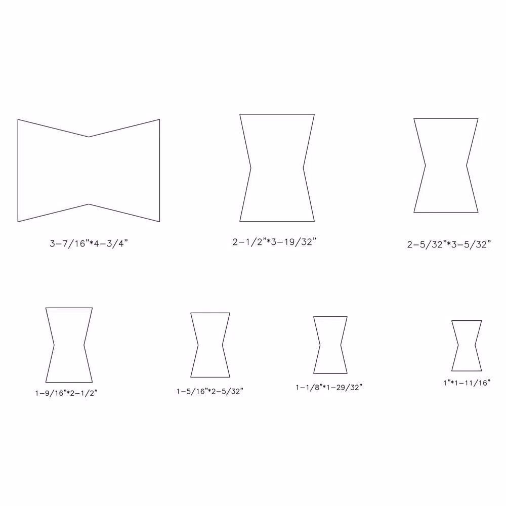 POWERTEC 7-Hole Butterfly Inlay Template Set for Router