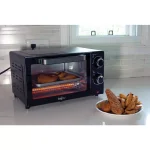 Total Chef 1000W 4-Slice Toaster Oven with Temperature Control and 30-Minute Timer, Black thumbnail 4