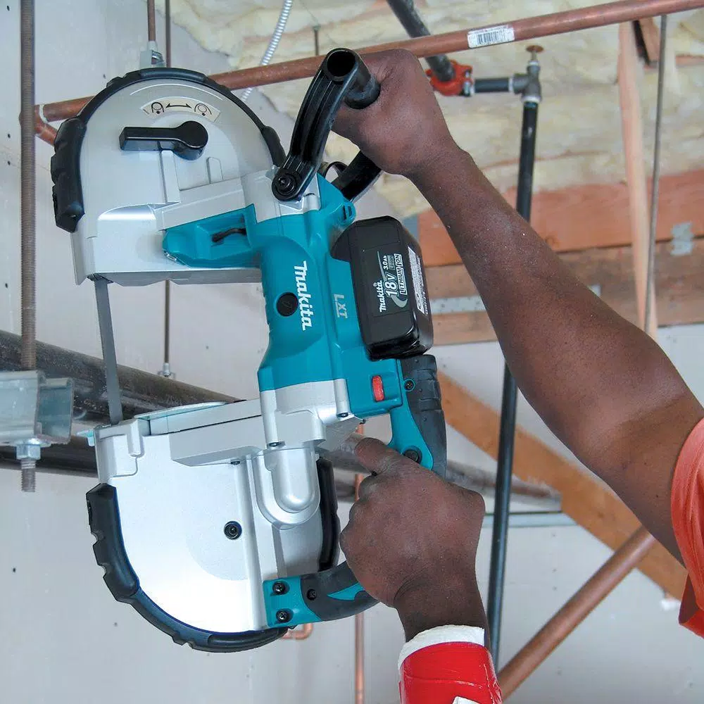 Makita 18V LXT Cordless Portable Band Saw Kit with 5.0Ah Battery (XBP02Z)