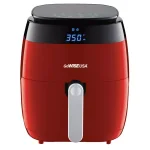 GoWISE USA 5 Qt. Air Fryer with Duo Touchscreen Display, 8 Presets, 1500W, Red thumbnail 1