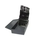 Drill America 25-Piece Metric High Speed Steel Twist Drill Bit Set with Black Oxide Finish thumbnail 1