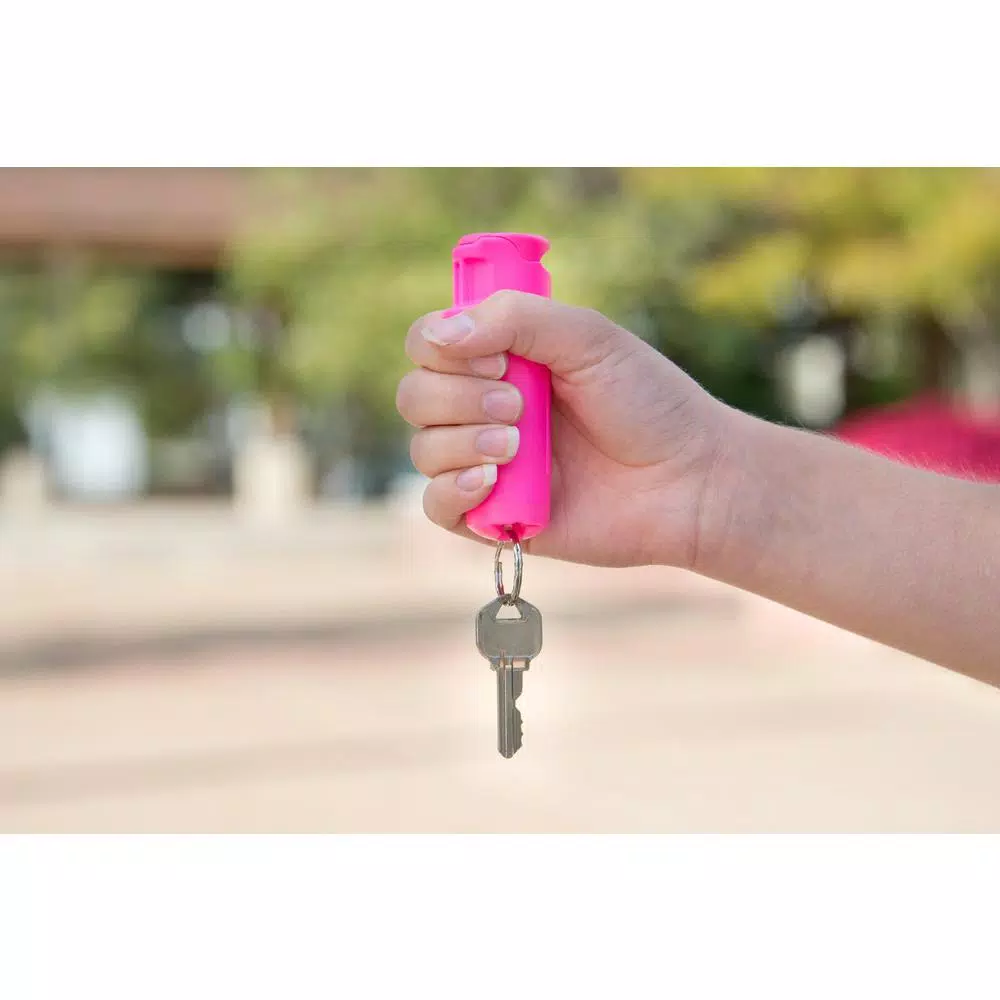 Sabre Pink Pepper Gel Spray with Flip Top Safety