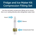 Olympia Water Systems Fridge and Ice Maker Connection Kit for Reverse Osmosis Systems, 1/4 in. Tubing thumbnail 2
