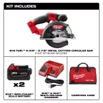 Milwaukee M18 FUEL 5-3/8 in. Metal Circular Saw Kit w/ Two 5.0 Ah Batteries & Charger thumbnail 2