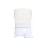Rosewill 9.5 Qt. White Food Steamer and Rice Cooker, 800W with 3-Tier Baskets thumbnail 4