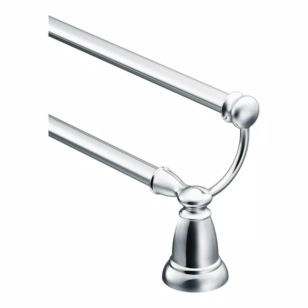 MOEN Banbury 24 in. Double Towel Bar, Chrome Finish