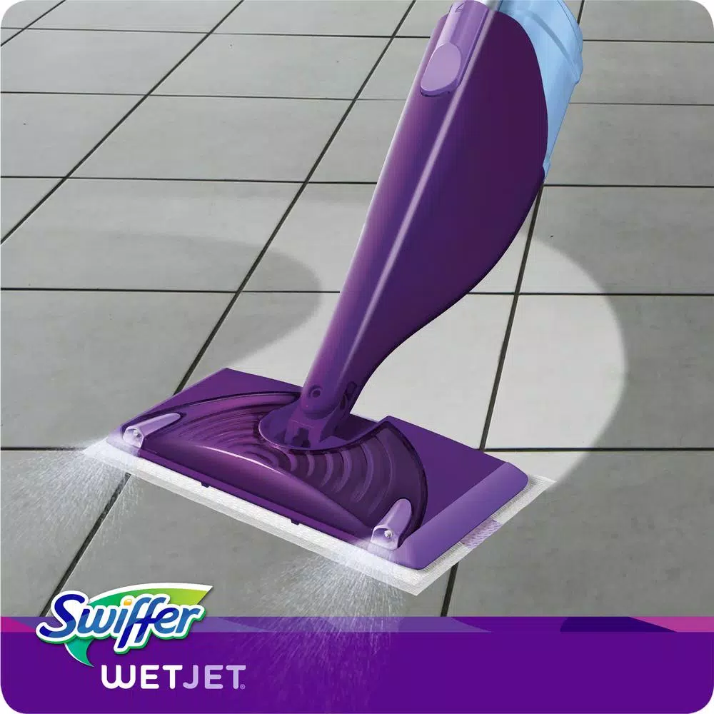 Swiffer WetJet Power Mop Starter Kit for Hardwood, Laminate, and Tile Floors