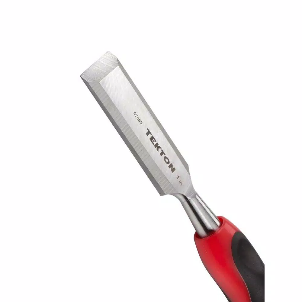 TEKTON 3-Piece Wood Chisel Set with High-Carbon Steel Beveled Blades