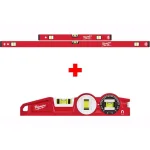 Milwaukee REDSTICK Magnetic Compact Box Level Set with 10 in. 360-Degree Locking Torpedo Level thumbnail 1