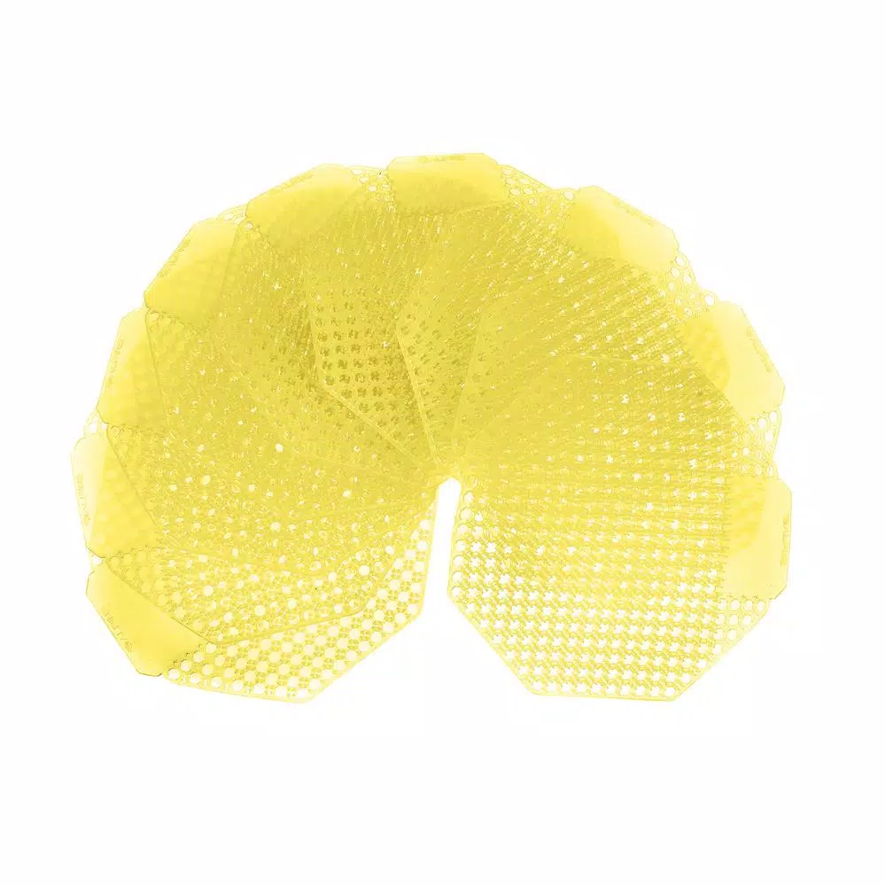 Alpine Industries Mango Fragrance Anti-Splash Urinal Screens, 10-Pack