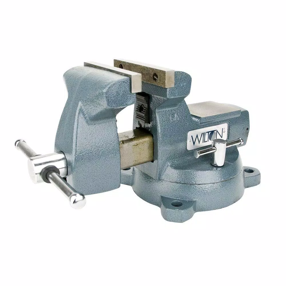 Wilton 6 in. Mechanics Vise with 360° Swivel Base and Double Lockdowns