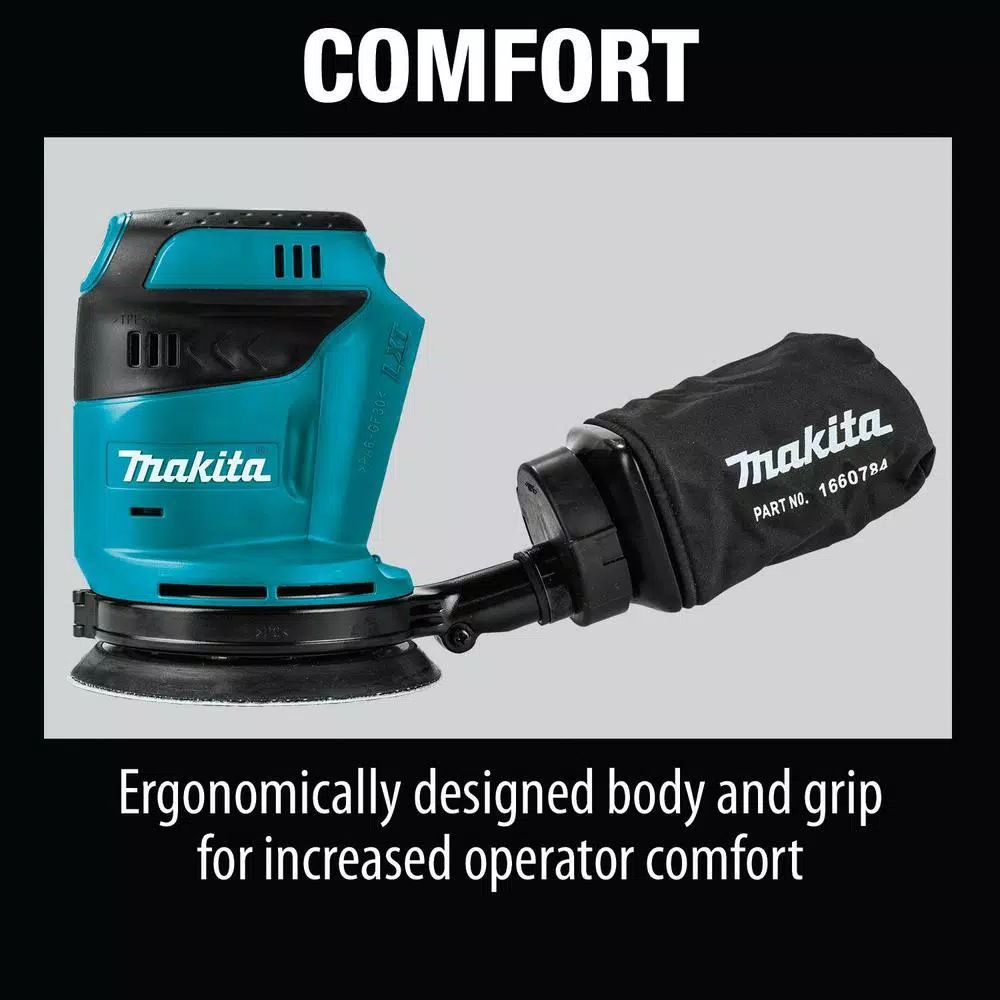 Makita 18V LXT Cordless 5 in. Random Orbit Sander, Tool-Only (XOB01Z)