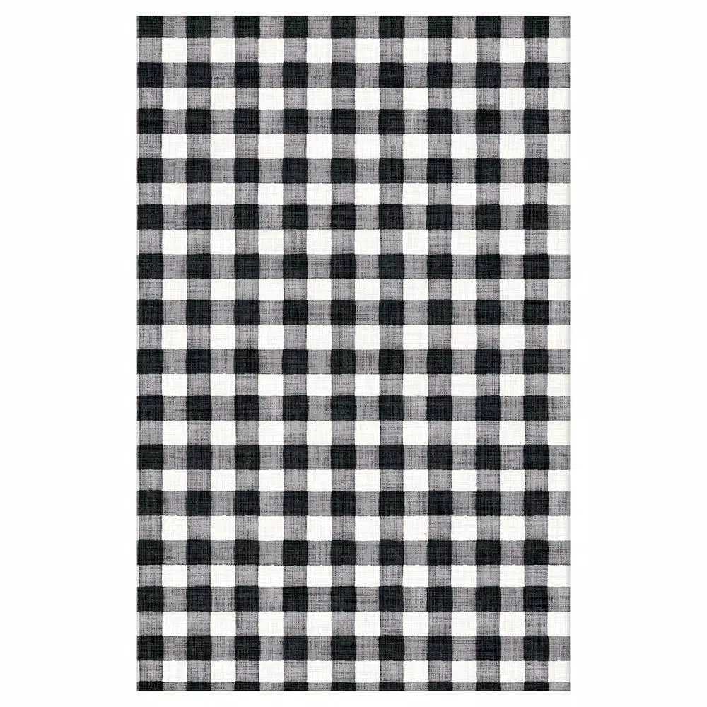 Amscan Harvest Market Multi-Colored Paper Checkered Fall Table Cover, 54 in. x 102 in. (3-Pack)