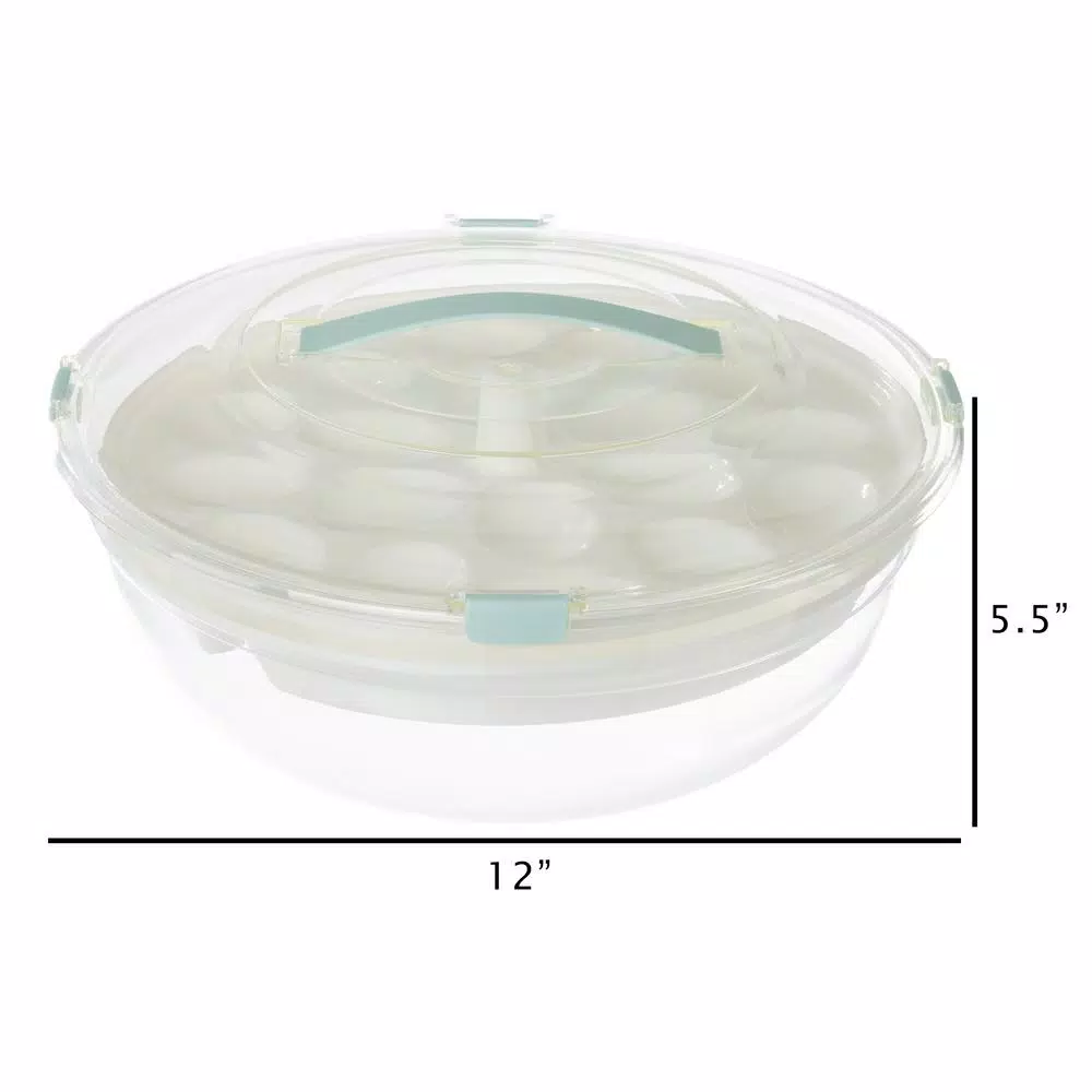 Classic Cuisine 4-in-1 Cold Appetizer Chilled Serving Tray Set