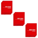 DIABLO 4.5 in. x 5.5 in. Clamp-On Sanding Sheets, Assorted Grit (100, 150, 220), 18-Pack thumbnail 1