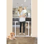Dreambaby Boston 29.5 in. Auto-Close Pressure Mounted Security Gate with EZyCHECK, White thumbnail 2