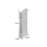 Unbranded 72 in. Traditional Cherry Wood Floor Standing Grandfather Clock with Westminster Chime thumbnail 3