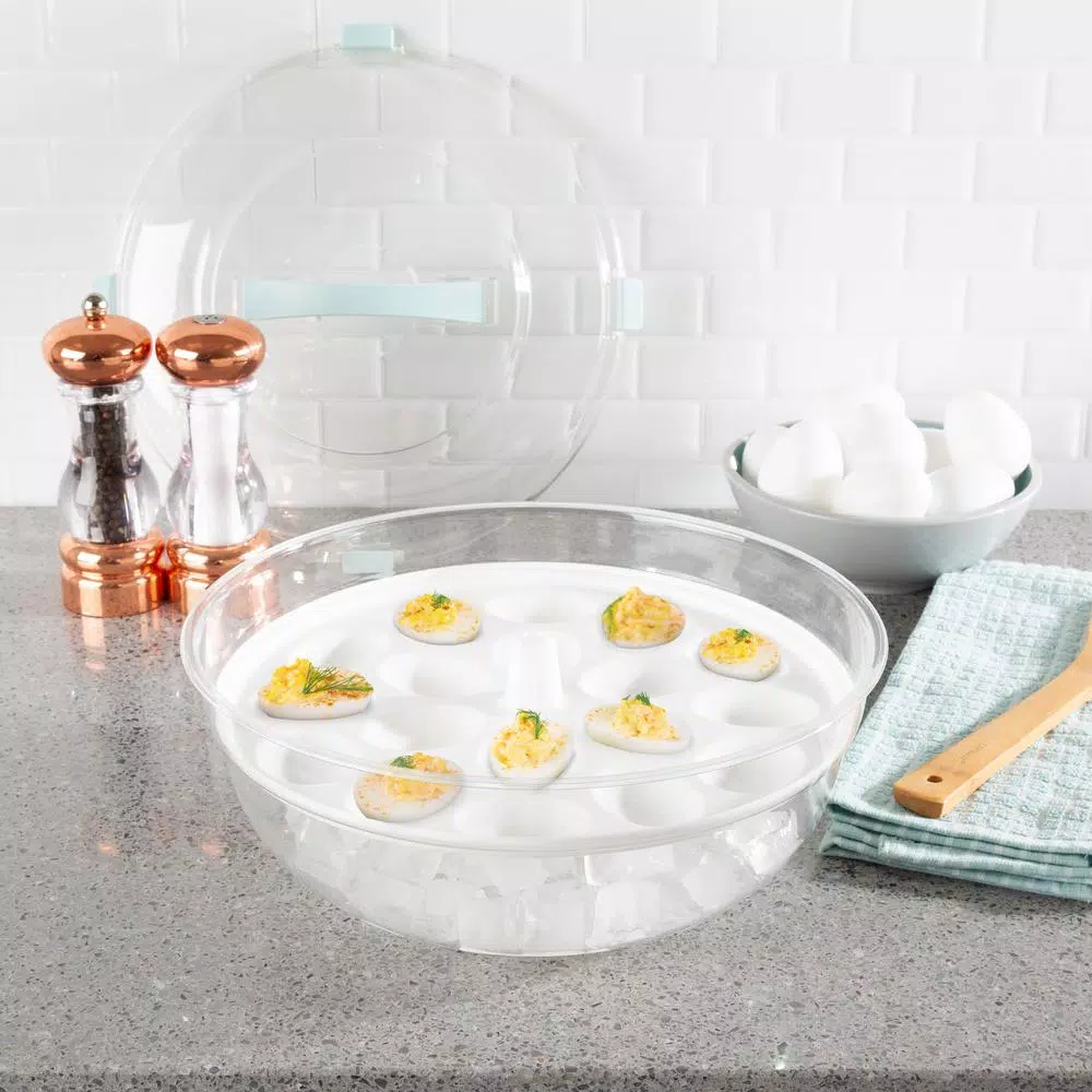 Classic Cuisine 4-in-1 Cold Appetizer Chilled Serving Tray Set