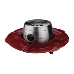Brentwood Appliances Indoor Electric S'mores Maker with 4 Trays and 4 Roasting Forks, Silver/Red thumbnail 1