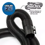RIDGID 2-1/2 in. x 20 ft. Dual-Flex Tug-A-Long Locking Vacuum Hose for Wet/Dry Shop Vacuums thumbnail 5