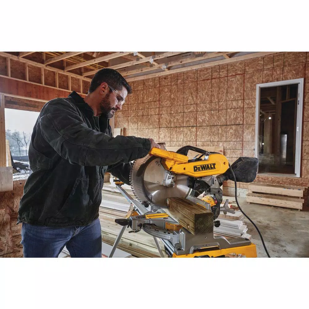 DEWALT 12 in. Double-Bevel Compound Miter Saw, 15 Amp, Corded