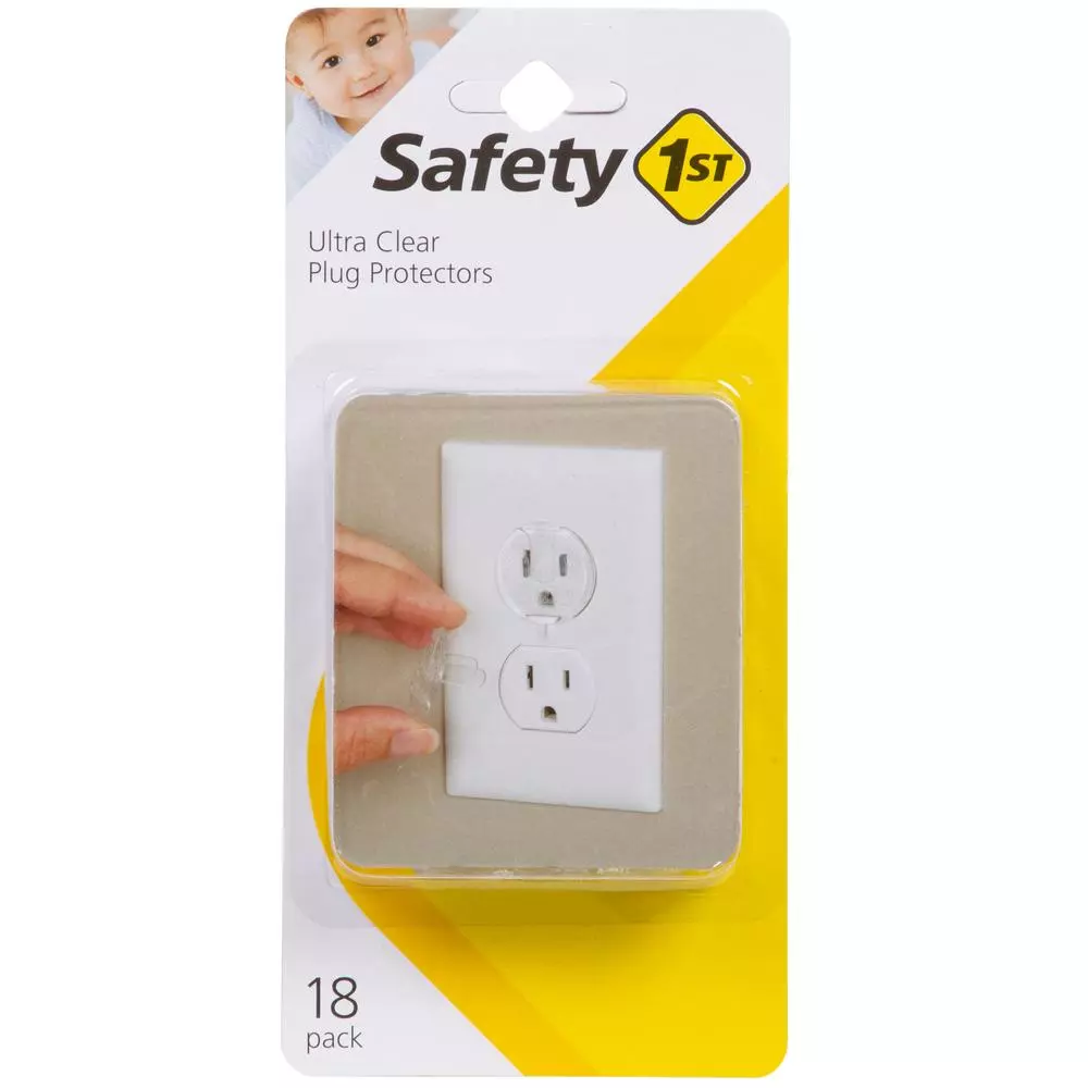Safety 1st Ultra Clear Outlet Plugs, 18-Pack