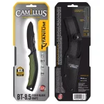 Camillus BT-8.5 Carbonitride Titanium AUS-8 Steel Fixed Blade Hunting Knife with Sheath thumbnail 6