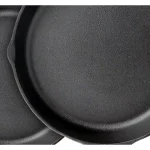 NutriChef 6-Piece Cast Iron Nonstick Skillet Set, Black thumbnail 2