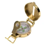 UST Heritage Lensatic Compass with Liquid Interior and Brass Case thumbnail 1