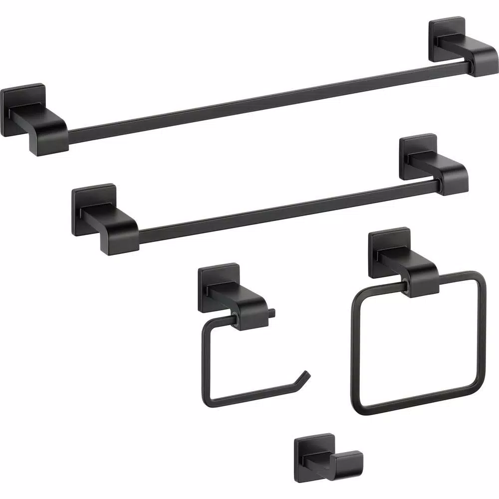 Delta Ara 24 in. Single Towel Bar, Matte Black