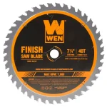 WEN 7.25 in. 40-Tooth Carbide-Tipped Professional Finish Saw Blade for Miter and Circular Saws thumbnail 1