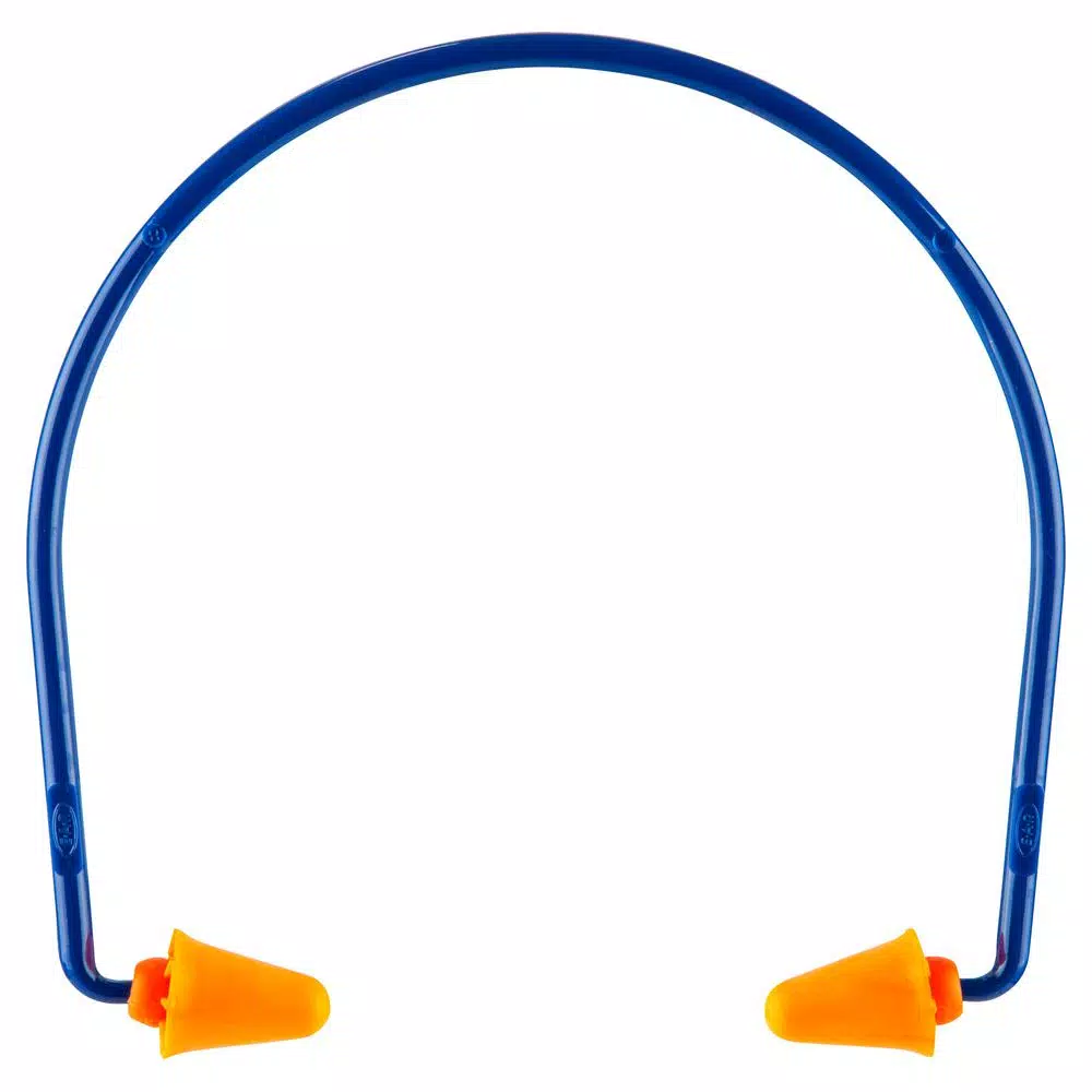 3M Banded Style Hearing Protector, Orange, 28 dB NRR