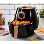 Gotham Steel 4 Qt. Non-Stick Ti-Cerama Air Fryer, 1400W, Black/Copper thumbnail 4
