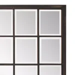 Unbranded Oil Rubbed Bronze Beveled Glass Windowpane Style Accent Mirror, 34 in. x 38 in. thumbnail 4