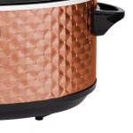 Brentwood Appliances 7 Qt. Copper Slow Cooker with Removable Ceramic Pot and Tempered Glass Lid thumbnail 7