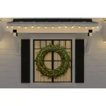 Home Accents Holiday 48 in. Jackson Noble Fir Artificial Wreath with 200 Warm White LED Micro Dot Lights thumbnail 2