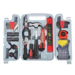 Stalwart 132-Piece Steel Hand Tool Set with Hard Plastic Carrying Case thumbnail 1