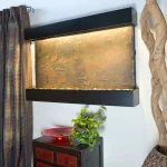 Water Wonders Large Horizon Falls Lightweight Slate Wall Fountain with Black Onyx Trim thumbnail 1
