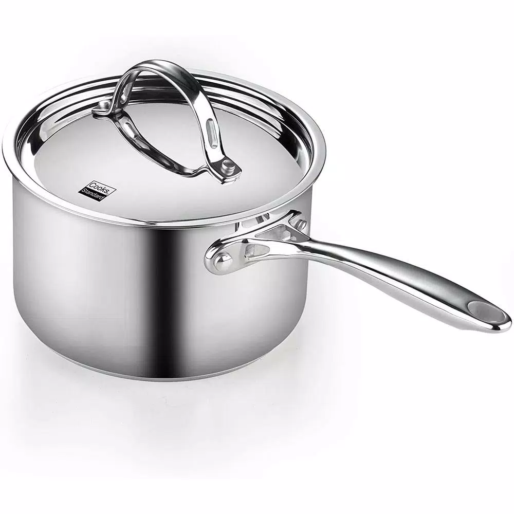 Cooks Standard Classic 10-Piece Stainless Steel Cookware Set with Induction Compatibility