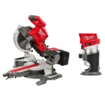 Milwaukee M18 FUEL 10 in. Dual Bevel Sliding Compound Miter Saw with Compact Router Combo thumbnail 1