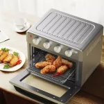 Costway 19 Qt. Silver Air Fryer Toaster Oven with Dehydrate and 7-in-1 Functions thumbnail 3