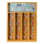 Urban Market Gibson's Urban Market Life on the Farm 5-Compartment Bamboo Utensil Tray thumbnail 4