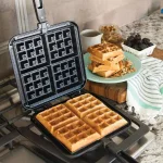 Nordic Ware Cast Aluminum Stovetop Belgian Waffle Maker with Nonstick Coating thumbnail 1