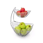 Spectrum Opus Arched 2-Tier Chrome Server Basket, Steel Fruit and Vegetable Organizer thumbnail 6