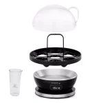 HOLSTEIN HOUSEWARES Holstein 7-Egg Stainless Steel and Black Egg Cooker with Automatic Shut-Off thumbnail 2