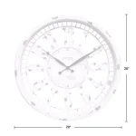 FirsTime Whitney 20 in. Farmhouse Wall Clock - Antique Cream Distressed Finish thumbnail 4