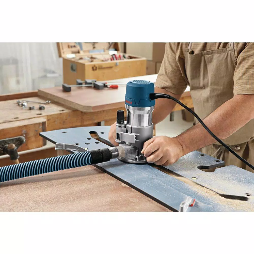 Bosch 1617EVSPK 2.25 HP Variable Speed Plunge and Fixed Base Router Kit with RA1181 Benchtop Router Table