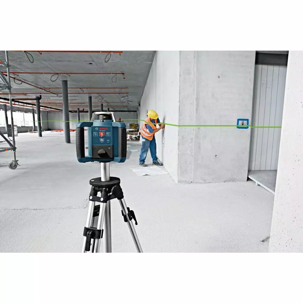Bosch GRL300HVG 1000 ft. Self-Leveling Green Rotary Laser Level Kit