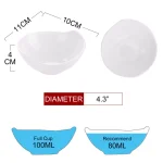 MALACASA 4.3 in. White Ceramic Ramekins Set of 6, Porcelain Serving Bowls for Creme Brulee and Souffle thumbnail 3
