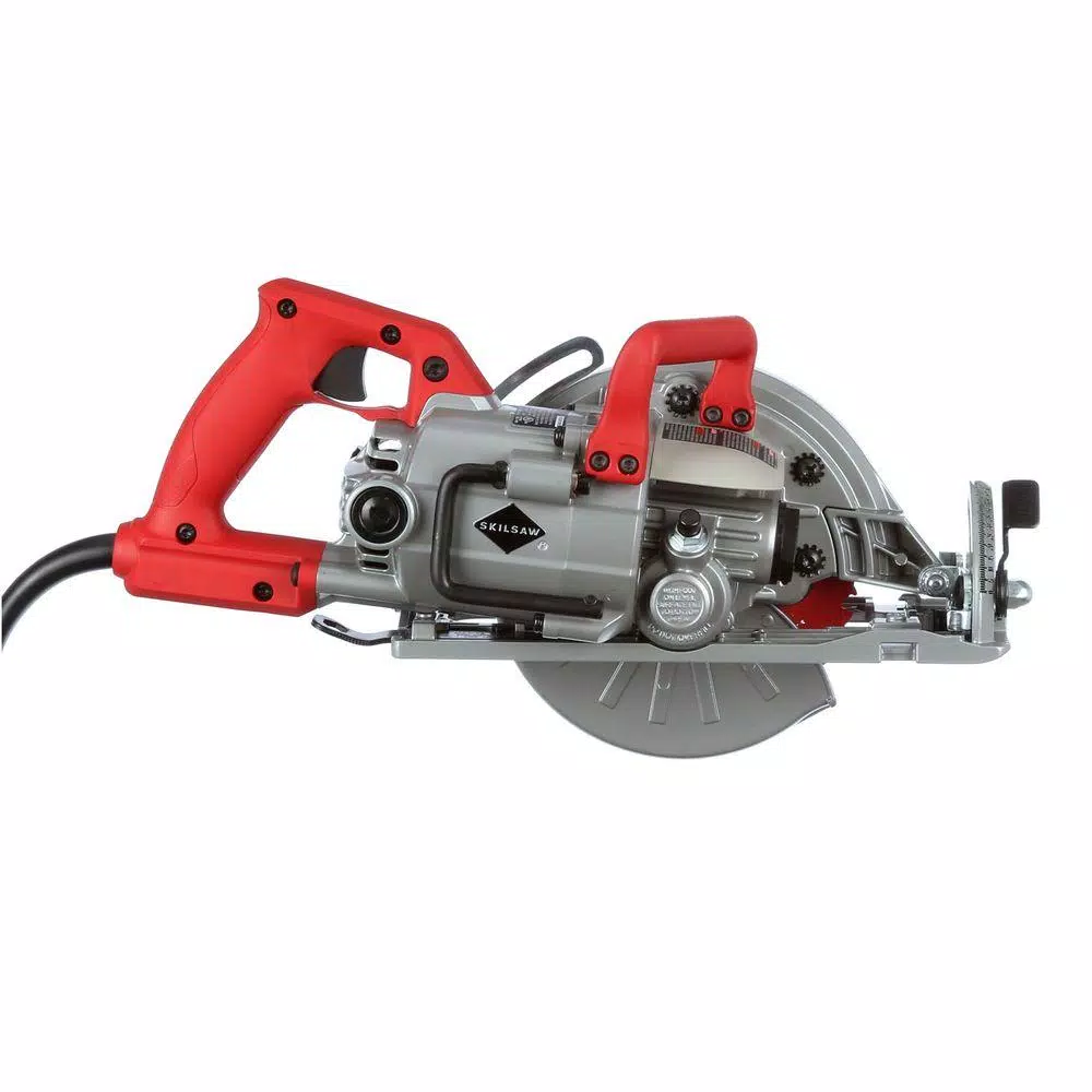 SKILSAW 7-1/4 in. 15 Amp Magnesium Worm Drive Corded Circular Saw with Diablo Carbide Blade